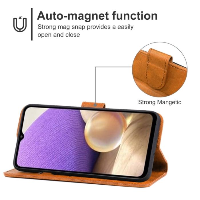 Bild 4,  Samsung Galaxy A33 5G Fodral Läder Brun - Teknikhallen.se