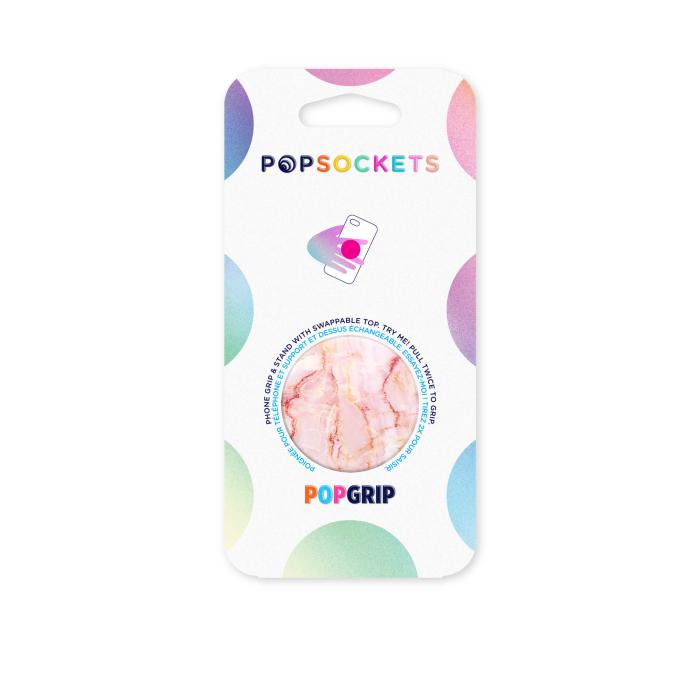 Bild 2, PopSockets PopSockets Avtagbart Grip med Ställfunktion Rose Marble - Teknikhallen.se