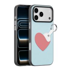 DUX DUCIS DUX DUCIS iPhone 18 Pro/17 Pro Skal PU-L&auml;der Hj&auml;rta Ljusbl&aring; - Teknikhallen.se