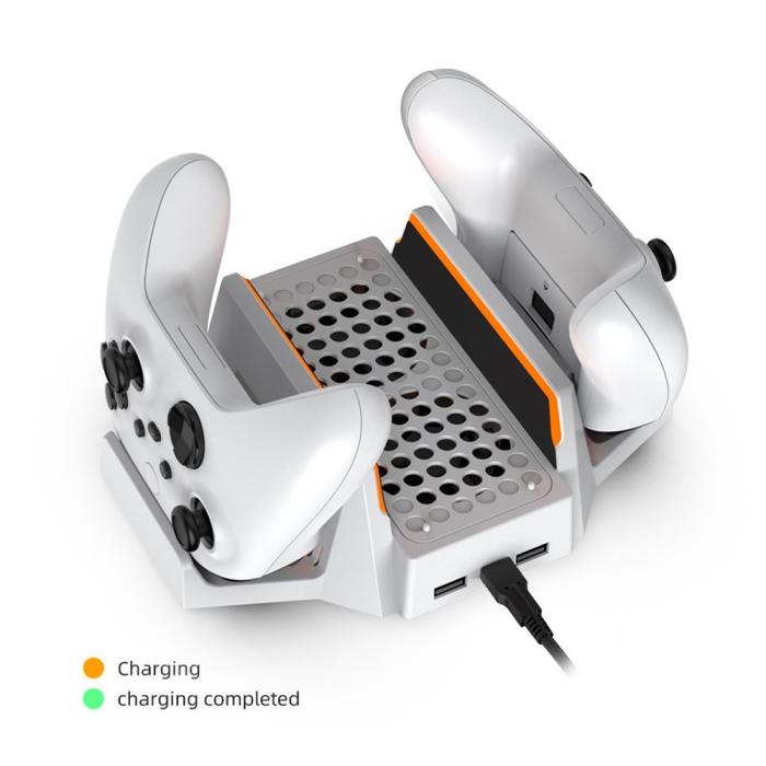 Bild 4, DOBE DOBE Xbox S/X Laddningsställ Med Laddare, Kylkning Och Batteripaket - Teknikhallen.se