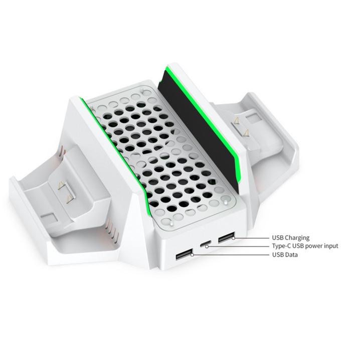 Bild 6, DOBE DOBE Xbox S/X Laddningsställ Med Laddare, Kylkning Och Batteripaket - Teknikhallen.se