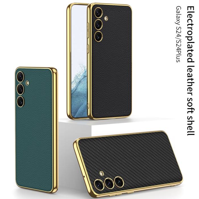 Bild 2, GKK GKK Galaxy S24 Plus Skal Hybrid Electroplate Kolfiber Textur - Teknikhallen.se