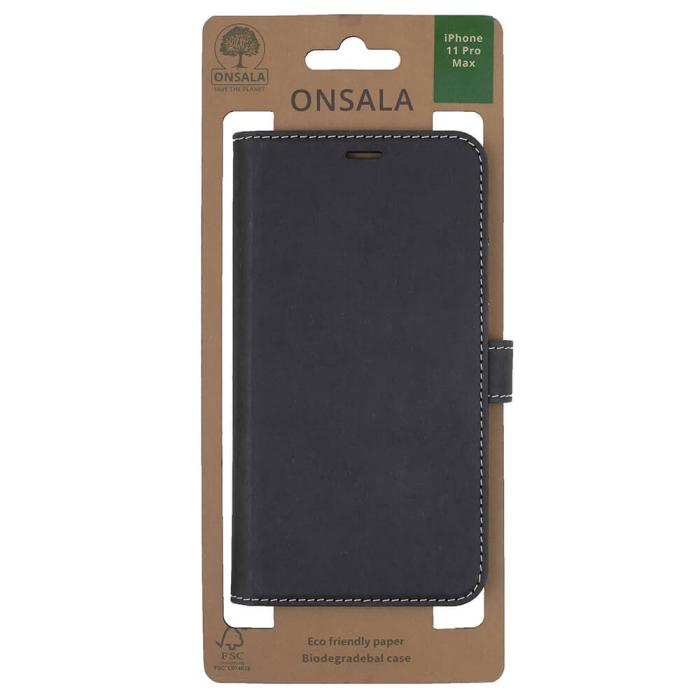Bild 2, Onsala ONSALA iPhone 11 Pro Max Fodral ECO Svart - Teknikhallen.se