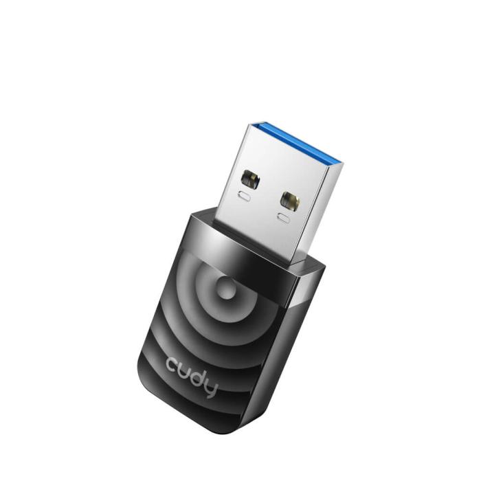 Bild 2, Cudy Cudy Adapter USB WU1300S AC1300 Svart - Teknikhallen.se