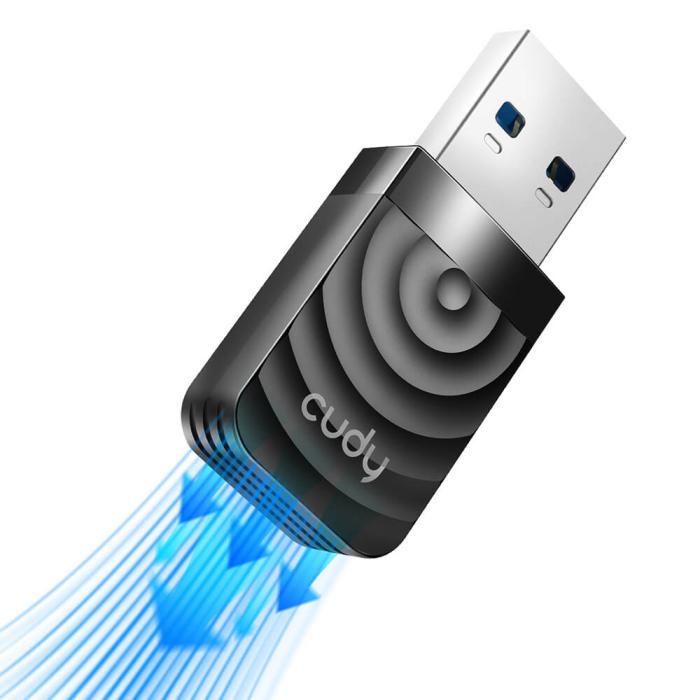 Bild 4, Cudy Cudy Adapter USB WU1300S AC1300 Svart - Teknikhallen.se