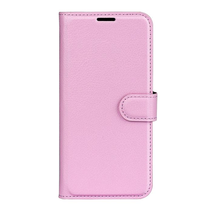 Bild 5,  Motorola Moto G35 5G Fodral Litchi Läder Ljus Rosa - Teknikhallen.se