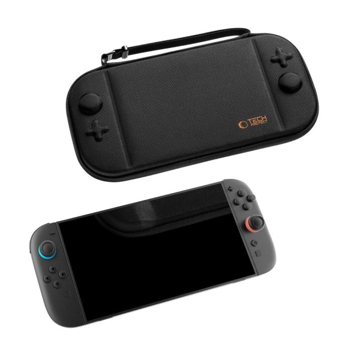Bild 5, Tech-Protect Tech-Protect Nintendo Switch 2 Förvaringsväska Slim Pouch Svart - Teknikhallen.se