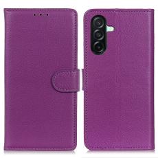  Samsung Galaxy A27 5G Fodral PU L&auml;der Lila - Teknikhallen.se