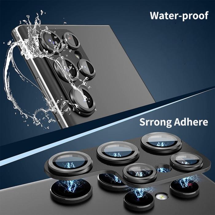 Bild 4, ENKAY ENAKY Galaxy S25 Ultra Linsskydd Aluminium Härdat Glas Grå - Teknikhallen.se