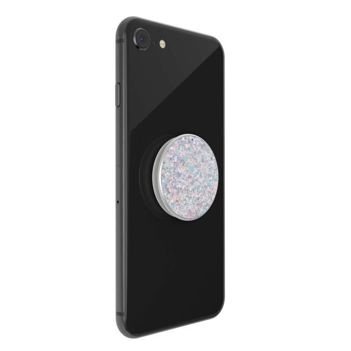 Bild 6, PopSockets PopSockets Avtagbart Grip med Ställfunktion Premium Sparkle Snow White - Teknikhallen.se