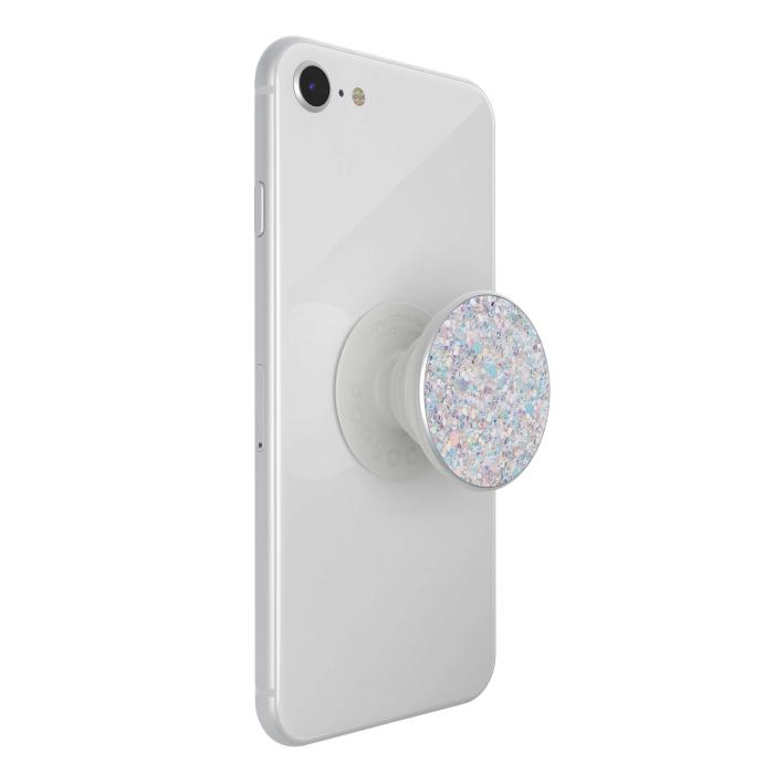 Bild 9, PopSockets PopSockets Avtagbart Grip med Ställfunktion Premium Sparkle Snow White - Teknikhallen.se