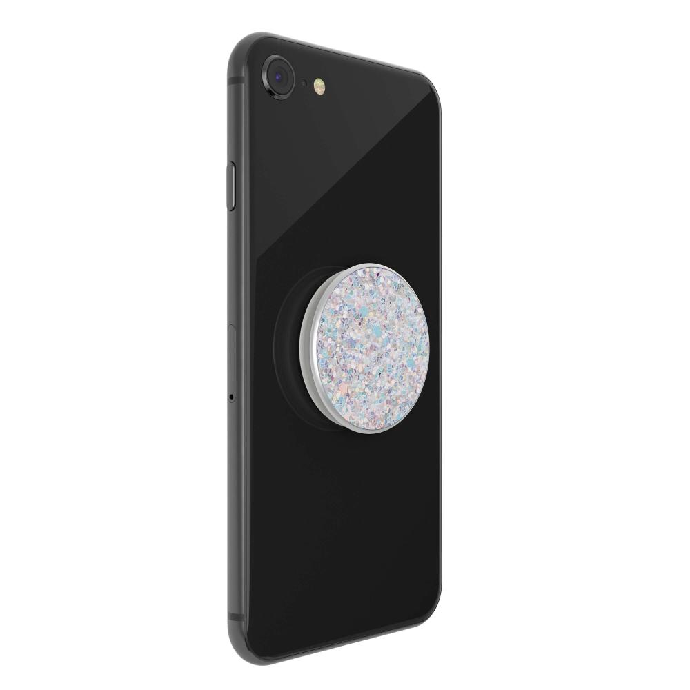 PopSockets PopSockets Avtagbart Grip med Ställfunktion Premium Sparkle Snow White - Teknikhallen.se