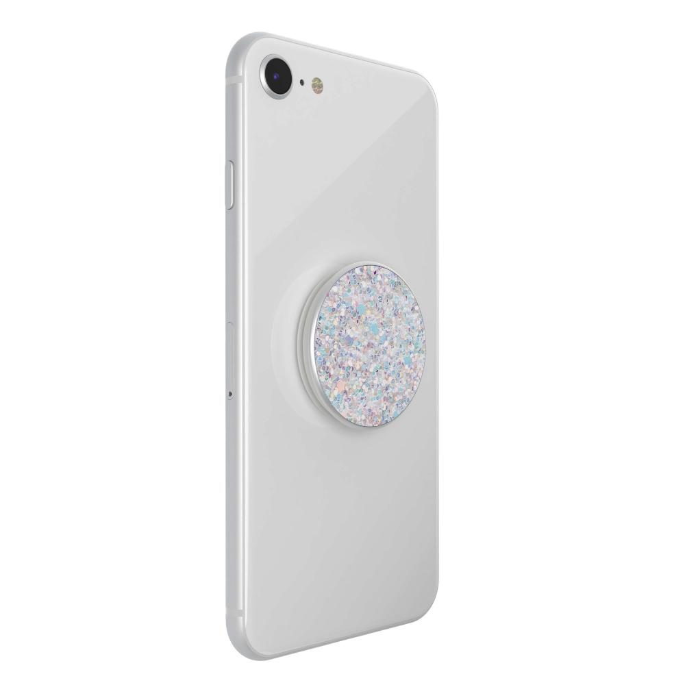 PopSockets PopSockets Avtagbart Grip med Ställfunktion Premium Sparkle Snow White - Teknikhallen.se