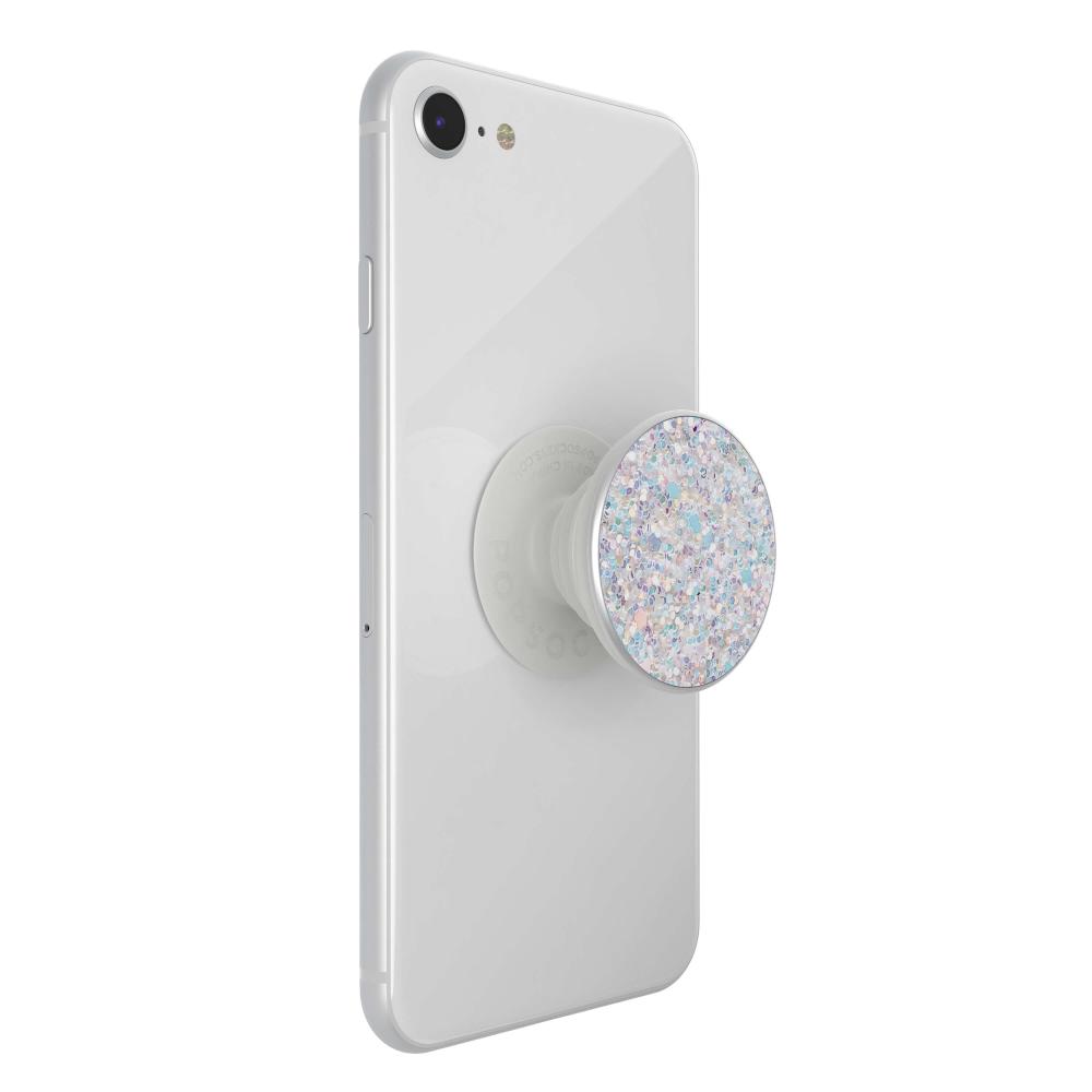 PopSockets PopSockets Avtagbart Grip med Ställfunktion Premium Sparkle Snow White - Teknikhallen.se