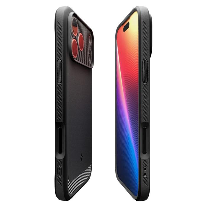 Bild 6, Spigen Spigen iPhone 17 Pro Max Skal MagSafe Rugged Armor Matt Svart - Teknikhallen.se