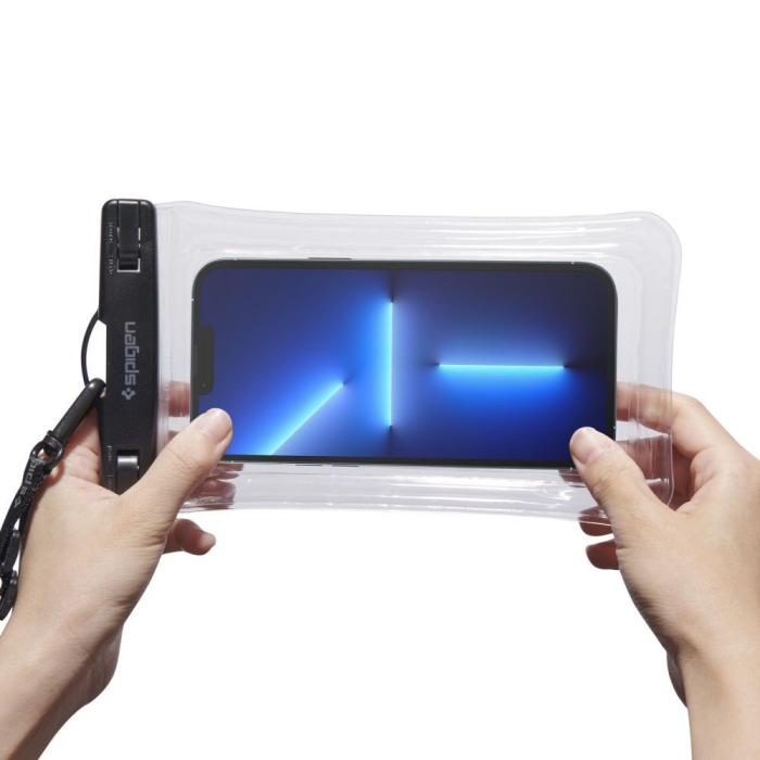 Bild 3, Spigen Spigen Universal Flytande Vattentät Påse / Mobilväska Transparent - Teknikhallen.se