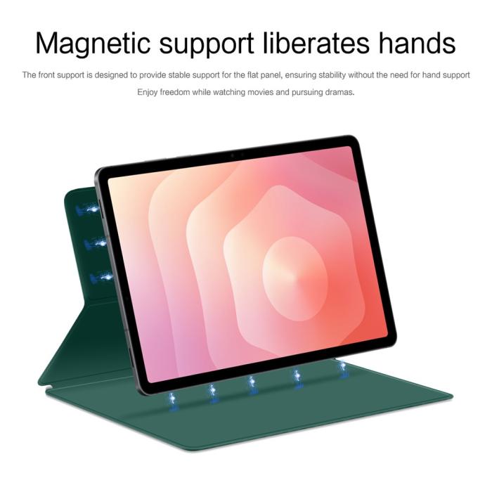 Bild 3,  Samsung Galaxy Tab S11 Fodral Magnetiskt Grön - Teknikhallen.se