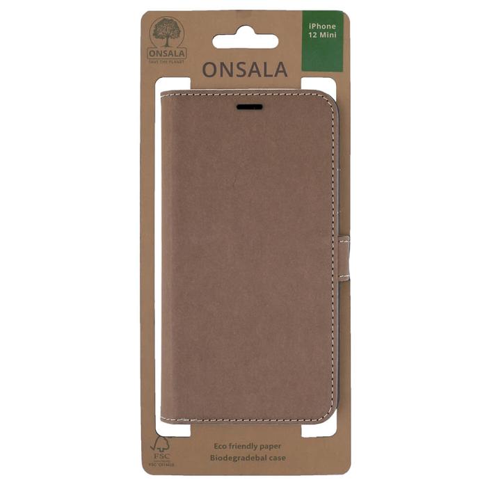 Bild 2, Onsala ONSALA iPhone 12 Mini Fodral ECO Brun - Teknikhallen.se