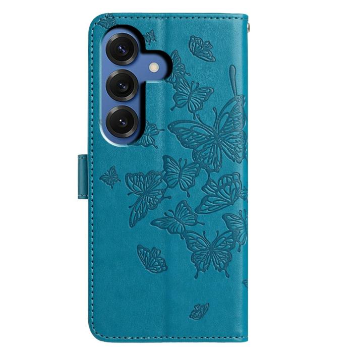 Bild 5,  Samsung Galaxy S26 Fodral Fjäril Tryck Blå - Teknikhallen.se