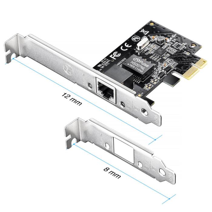 Bild 3, Cudy Cudy Adapter PCI-E PE10 Gigabit 1P Low Profile - Teknikhallen.se