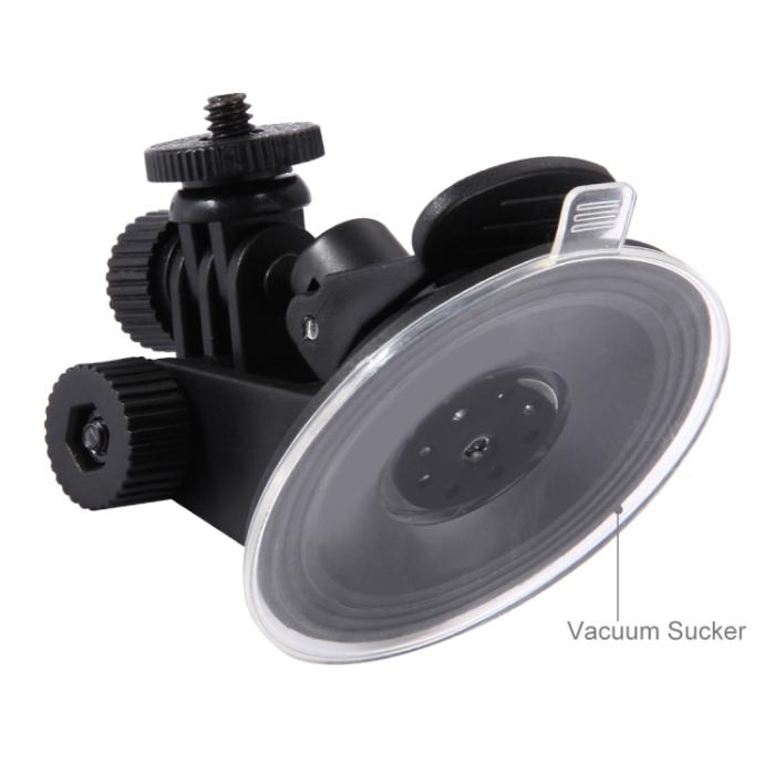 Bild 4, PULUZ PULUZ Sugkoppsfäste För Bil Med Adapter Och Väska Svart - Teknikhallen.se