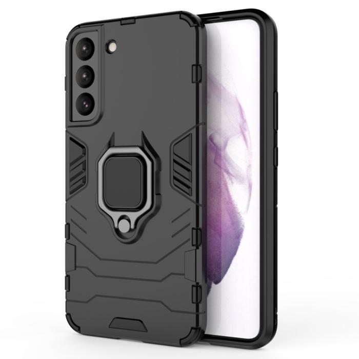 Bild 2,  Samsung Galaxy S22 Plus Skal Ring Hybrid Armor Svart - Teknikhallen.se