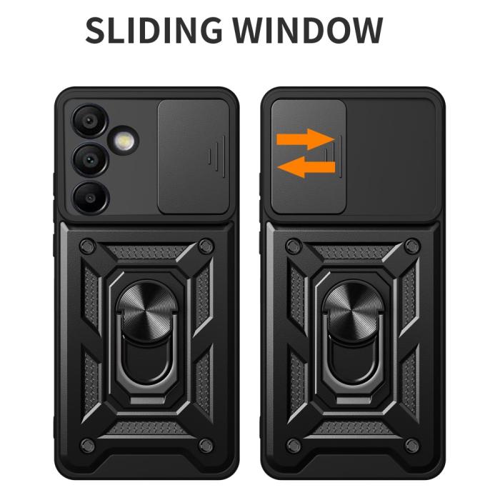 Bild 2,  Samsung Galaxy S24 FE Skal CamShield Ring Hybrid Silver - Teknikhallen.se