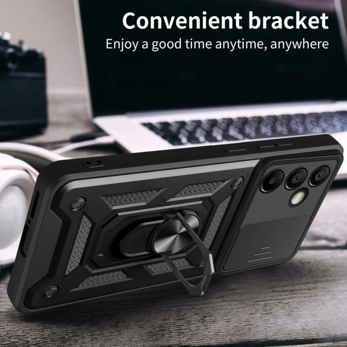 Bild 3,  Samsung Galaxy S24 FE Skal CamShield Ring Hybrid Silver - Teknikhallen.se