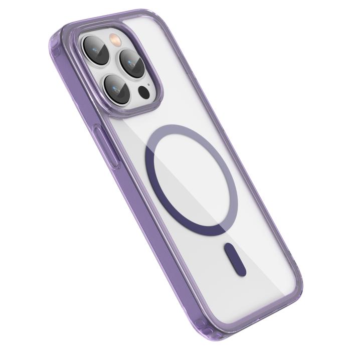 Bild 3, ColorPop ColorPop iPhone 14 Pro Skal CH MagSafe Transparent/Lila - Teknikhallen.se