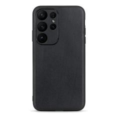  Samsung Galaxy S23 Ultra Skal &Auml;kta L&auml;der Svart - Teknikhallen.se