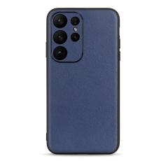  Samsung Galaxy S23 Ultra Skal &Auml;kta L&auml;der Bl&aring; - Teknikhallen.se