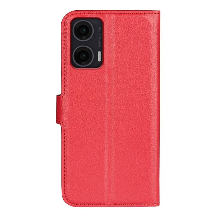 Bild 6,  Motorola Moto G35 5G Fodral Litchi Läder Röd - Teknikhallen.se