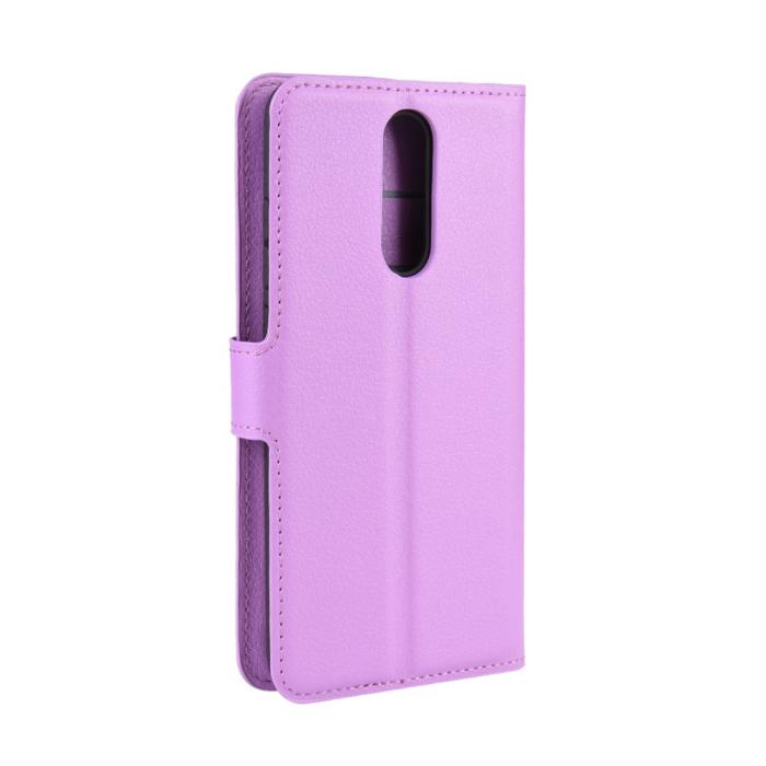 Bild 3,  Xiaomi Redmi 8 - Litchi Plånboksfodral - Lila - Teknikhallen.se