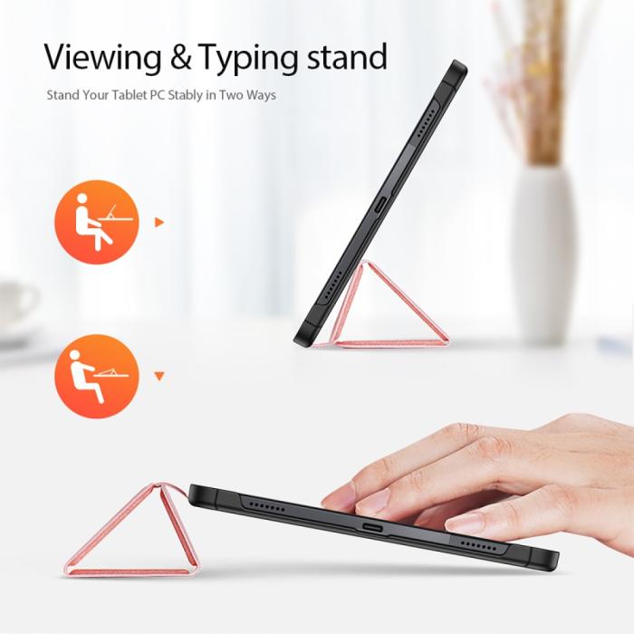 Bild 2, DUX DUCIS DUX DUCIS Lenovo Tab P11 Pro Gen 2 Fodral DOMO Tri-Fold Roséguld - Teknikhallen.se