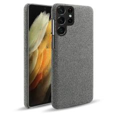 KSQ KSQ Samsung Galaxy S22 Ultra Skal L&auml;derbelagt Gr&aring; - Teknikhallen.se