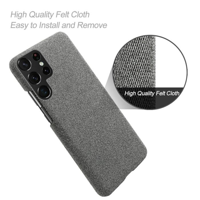 Bild 2, KSQ KSQ Samsung Galaxy S22 Ultra Skal Läderbelagt Grå - Teknikhallen.se