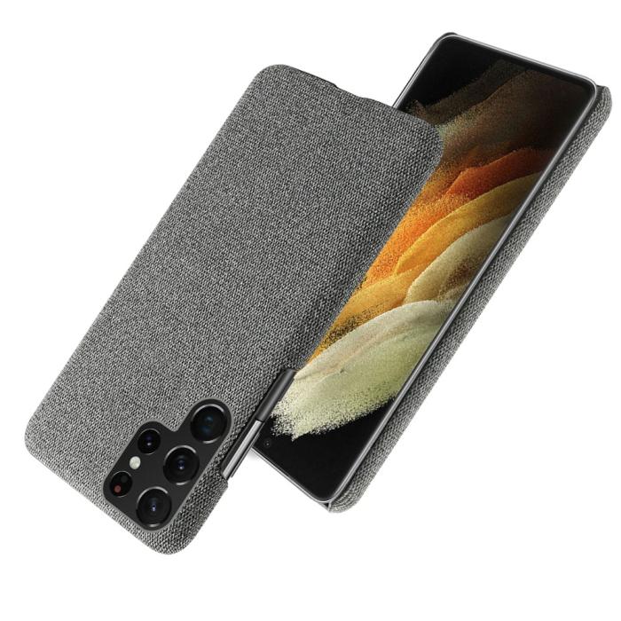Bild 4, KSQ KSQ Samsung Galaxy S22 Ultra Skal Läderbelagt Grå - Teknikhallen.se