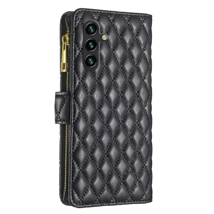 Bild 6, BINFEN BINFEN Galaxy A35 5G Fodral Diamond Multifunktionell Svart - Teknikhallen.se
