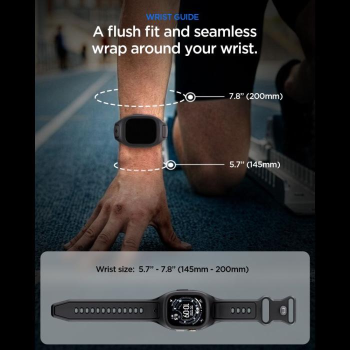 Bild 5, Spigen Spigen Apple Watch 49 mm Skal / Armband Liquid Air 'Pro' - Teknikhallen.se