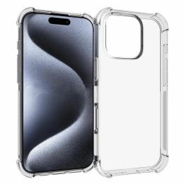  iPhone 16 Pro Skal Shockproof TPU Transparent - Teknikhallen.se