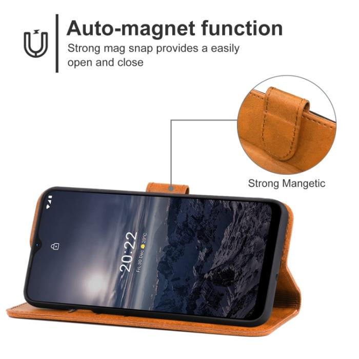 Bild 4,  Nokia G11 / G21 Fodral Läder Brun - Teknikhallen.se
