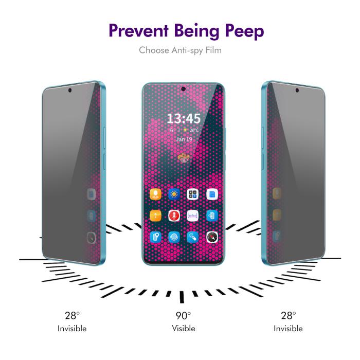 Bild 3, ENKAY ENKAY OnePlus Nord CE5 Skärmskydd Härdat Glas Privacy - Teknikhallen.se