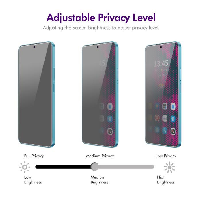 Bild 4, ENKAY ENKAY OnePlus Nord CE5 Skärmskydd Härdat Glas Privacy - Teknikhallen.se
