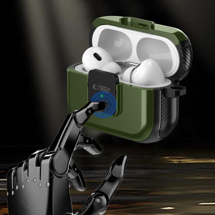 Bild 2, Tech-Protect Tech-Protect AirPods Pro 2/1 Skal MagSafe Defender Hook - Teknikhallen.se