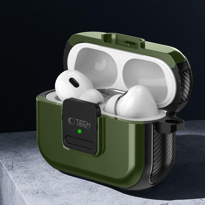 Bild 3, Tech-Protect Tech-Protect AirPods Pro 2/1 Skal MagSafe Defender Hook - Teknikhallen.se