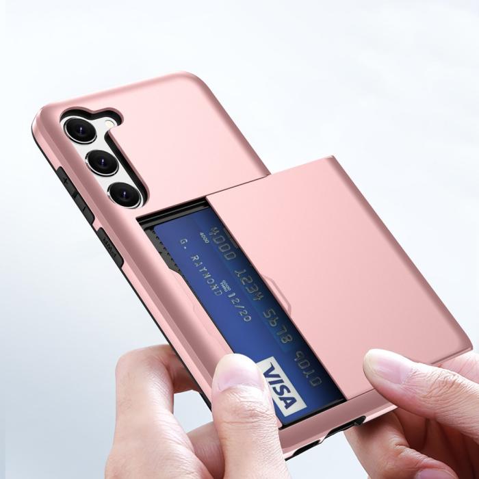 Bild 6,  Samsung Galaxy S23 Plus Skal Med Kortfack Mörk Grön - Teknikhallen.se
