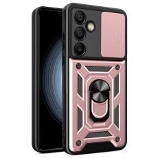  Samsung Galaxy S24 FE Skal CamShield Ring Hybrid Ros&eacute;guld - Teknikhallen.se