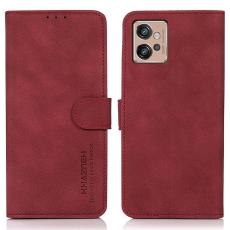 KHAZNEH KHAZNEH Motorola Moto G32 Fodral L&auml;der R&ouml;d - Teknikhallen.se