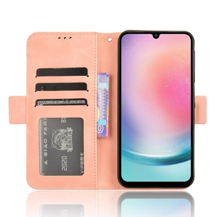 Bild 3,  Samsung Galaxy A25 5G Fodral Med Avtagbart Kortfodral Rosa - Teknikhallen.se