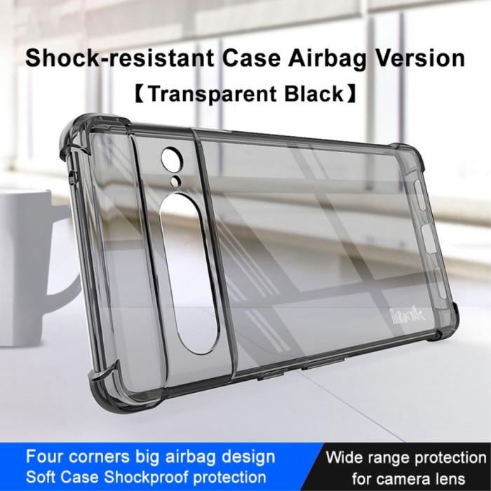 Bild 2, IMAK IMAK Google Pixel 7 Pro Skal Shockproof Airbag Tonad Svart - Teknikhallen.se